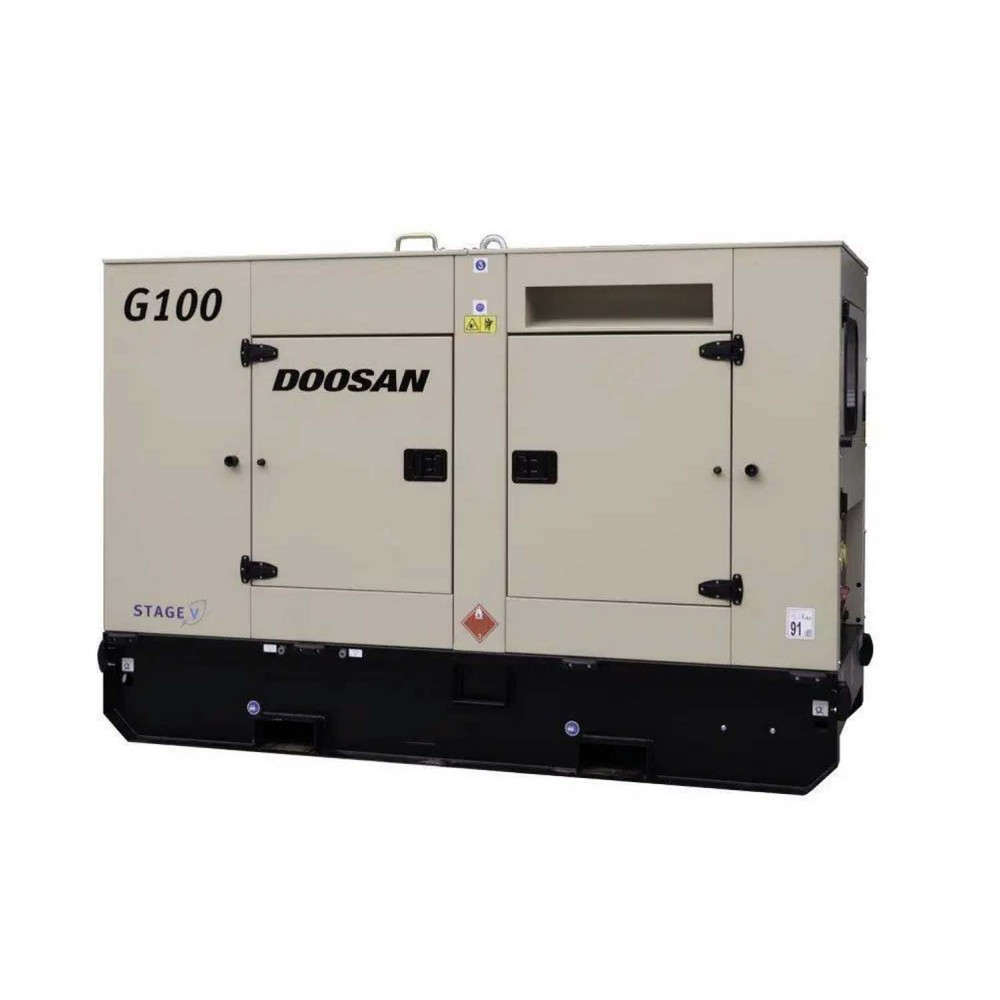 80 kVA Aggregat Doosan G80 – Produktbild | SLT Rental