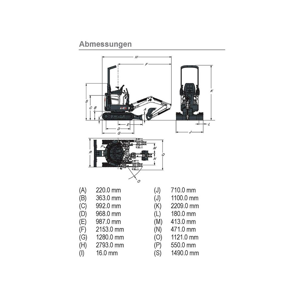 1t Minibagger – Vorschau 2