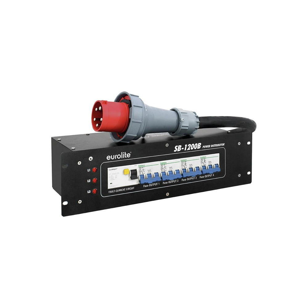 CEE 63A UV auf 2x CEE 32A, 2x CEE 16A – Produktbild | SLT Rental