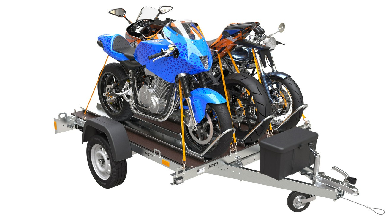 750 kg Motorradanhänger 3-fach – Vorschau 3